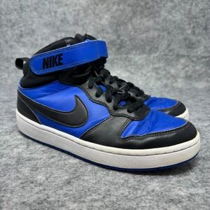 Nike High Top Sneakers Boys Size 6.5Y Shoes Blue Black CD7782-404
